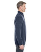 Devon & Jones Men's Manchester Fully-Fashioned Quarter-Zip Sweater NAVY/ GRAPHITE ModelSide