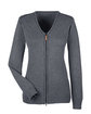 Devon & Jones Ladies' Manchester Fully-Fashioned Full-Zip Cardigan Sweater  OFFront