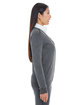 Devon & Jones Ladies' Manchester Fully-Fashioned Full-Zip Cardigan Sweater  ModelSide