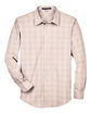 Devon & Jones Men's Crown Collection Glen Plaid Woven Shirt stn/ lt stn/ wht FlatFront