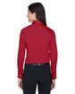 Devon & Jones Ladies' Crown Woven Collection™ Solid Stretch Twill RED ModelBack