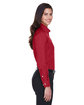 Devon & Jones Ladies' Crown Woven Collection™ Solid Stretch Twill RED ModelSide