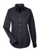Devon & Jones Ladies' Crown Collection Striped Woven Shirt black/ graphite OFFront