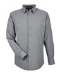 Devon & Jones CrownLux Performance Men's Tonal Mini Check Woven Shirt graphite OFFront