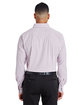 Devon & Jones CrownLux Performance® Men's Micro Windowpane Woven Shirt burgundy/ white ModelBack