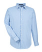Devon & Jones CrownLux Performance® Men's Micro Windowpane Woven Shirt french blue/ wht OFFront