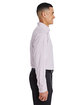 Devon & Jones CrownLux Performance® Men's Micro Windowpane Woven Shirt burgundy/ white ModelSide