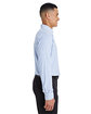 Devon & Jones CrownLux Performance™ Men's Micro Windowpane Shirt FRENCH BLUE/ WHT ModelSide