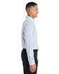 Devon & Jones CrownLux Performance® Men's Micro Windowpane Woven Shirt navy/ white ModelSide