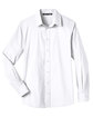 Devon & Jones Men's Crown Collection® Stretch Broadcloth Slim Fit Shirt WHITE FlatFront