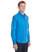 Devon & Jones Men's Crown  Collection® Stretch Broadcloth Untucked Shirt FRENCH BLUE ModelQrt