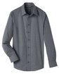 Devon & Jones Men's Crown  Collection™ Stretch Pinpoint Chambray Shirt black FlatFront