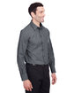 Devon & Jones Men's Crown  Collection™ Stretch Pinpoint Chambray Shirt black ModelQrt