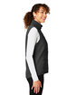 Devon & Jones New Classics Ladies' Charleston Hybrid Vest blk melange/ blk ModelSide