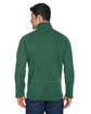 Devon & Jones Adult Bristol Sweater Fleece Quarter-Zip FOREST HEATHER ModelBack