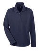 Devon & Jones Adult Bristol Sweater Fleece Quarter-Zip NAVY OFFront