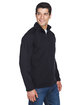Devon & Jones Adult Bristol Sweater Fleece Quarter-Zip BLACK ModelQrt