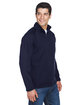 Devon & Jones Adult Bristol Sweater Fleece Quarter-Zip NAVY ModelQrt