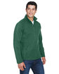 Devon & Jones Adult Bristol Sweater Fleece Quarter-Zip FOREST HEATHER ModelQrt