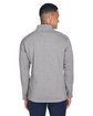 Devon & Jones Men's Bristol Full-Zip Sweater Fleece Jacket GREY HEATHER ModelBack