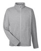 Devon & Jones Men's Bristol Full-Zip Sweater Fleece Jacket grey heather OFFront
