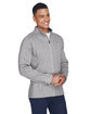 Devon & Jones Men's Bristol Full-Zip Sweater Fleece Jacket GREY HEATHER ModelQrt