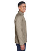 Devon & Jones Men's Bristol Full-Zip Sweater Fleece Jacket KHAKI HEATHER ModelSide