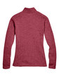 Devon & Jones Ladies' Bristol Full-Zip Sweater Fleece Jacket RED HEATHER FlatBack