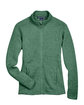 Devon & Jones Ladies' Bristol Full-Zip Sweater Fleece Jacket forest heather FlatFront