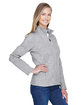 Devon & Jones Ladies' Bristol Full-Zip Sweater Fleece Jacket grey heather ModelQrt