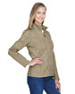 Devon & Jones Ladies' Bristol Full-Zip Sweater Fleece Jacket khaki heather ModelQrt