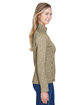 Devon & Jones Ladies' Bristol Full-Zip Sweater Fleece Jacket khaki heather ModelSide