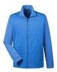 Devon & Jones Men's Newbury Colorblock Mlange Fleece Full-Zip frch bl/ f bl ht OFFront