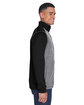 Devon & Jones Men's Newbury Colorblock Mlange Fleece Full-Zip  ModelSide