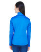 Devon & Jones Ladies' Newbury Colorblock Mlange Fleece Full-Zip frch bl/ f bl ht ModelBack