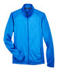 Devon & Jones Ladies' Newbury Colorblock Mlange Fleece Full-Zip frch bl/ f bl ht FlatFront