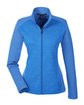 Devon & Jones Ladies' Newbury Colorblock Mlange Fleece Full-Zip frch bl/ f bl ht OFFront