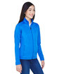 Devon & Jones Ladies' Newbury Colorblock Mlange Fleece Full-Zip frch bl/ f bl ht ModelQrt