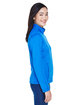 Devon & Jones Ladies' Newbury Colorblock Mlange Fleece Full-Zip frch bl/ f bl ht ModelSide
