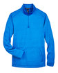 Devon & Jones Men's Newbury Mélange Fleece Quarter-Zip french blue hthr FlatFront