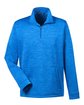 Devon & Jones Men's Newbury Mélange Fleece Quarter-Zip french blue hthr OFFront