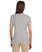 Devon & Jones Ladies' Perfect Fit™ Shell T-Shirt grey heather ModelBack