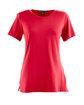 Devon & Jones Ladies' Perfect Fit™ Shell T-Shirt red OFFront