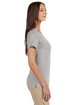 Devon & Jones Ladies' Perfect Fit™ Shell T-Shirt grey heather ModelSide