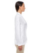 Devon & Jones Ladies' Perfect Fit Shawl Collar Cardigan white ModelSide