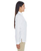 Devon & Jones Ladies' Perfect Fit Half-Placket Tunic Top white ModelSide