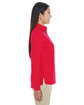Devon & Jones Ladies' Perfect Fit Half-Placket Tunic Top red ModelSide