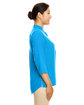 Devon & Jones Ladies' Perfect Fit  Three-Quarter Sleeve Crepe Tunic ocean blue ModelSide