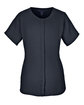 Devon & Jones Ladies' Perfect Fit  Short-Sleeve Crepe Blouse black OFFront