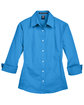 Devon & Jones Ladies' Perfect Fit Three-Quarter Sleeve Stretch Poplin Blouse french blue FlatFront